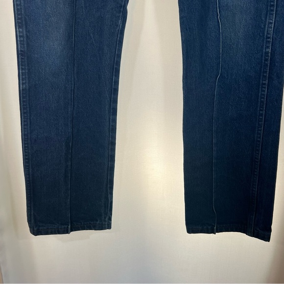 Wrangler Cowboy Cut Straight leg Dark Wash Denim Jeans 13MWZ Men's Size 35X32 - Picture 5 of 7